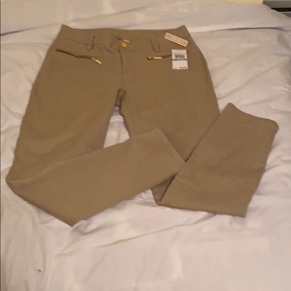 Michael Michael Kors Skinny  Leg Khaki Size 8 New